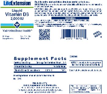 Life Extension Liquid Vitamin D3 2,000 IU - supplement