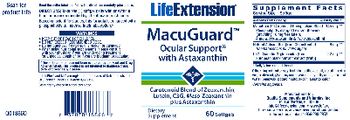 Life Extension MacuGuard Ocular Support With Astaxanthin - supplement