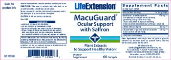 Life Extension MacuGuard Ocular Support with Saffron - supplement