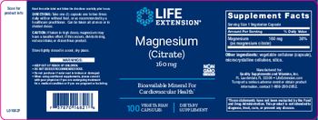 Life Extension Magnesium (Citrate) 160 mg - supplement