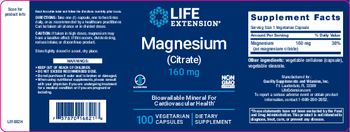 Life Extension Magnesium (Citrate) 160 mg - supplement