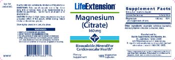 Life Extension Magnesium (Citrate) 160 mg - supplement