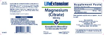 Life Extension Magnesium (Citrate) 160 mg - supplement