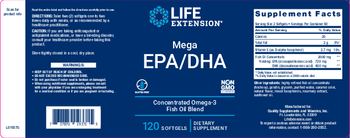 Life Extension Mega EPA/DHA - supplement