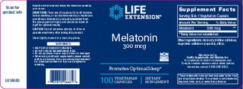 Life Extension Melatonin 300 mcg - supplement