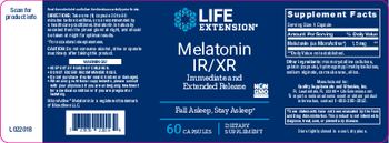 Life Extension Melatonin IR/XR - supplement