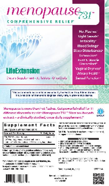 Life Extension Menopause 731 - supplement