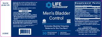 Life Extension Men's Bladder Control - supplement