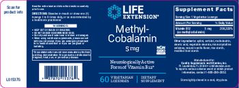 Life Extension Methyl-Cobalamin 5 mg - supplement