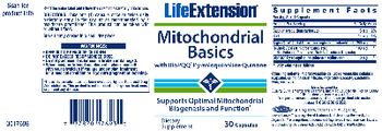 Life Extension Mitochodrial Basics - supplement