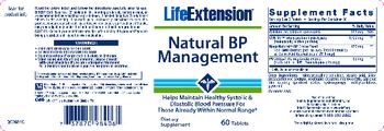 Life Extension Natural BP Management - supplement