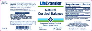 Life Extension Natural Cortisol Balance - supplement