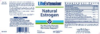Life Extension Natural Estrogen - supplement