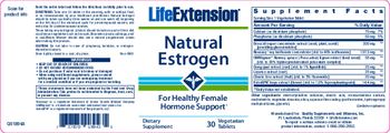 Life Extension Natural Estrogen - supplement