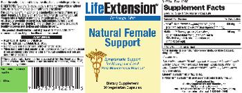 Life Extension Natural Female Support - supplement