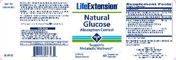 Life Extension Natural Glucose - supplement