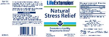 Life Extension Natural Stress Relief - supplement
