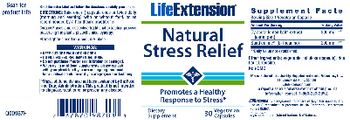 Life Extension Natural Stress Relief - supplement