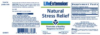 Life Extension Natural Stress Relief - supplement