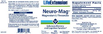 Life Extension Neuro-Mag Magnesium L-Threonate - supplement