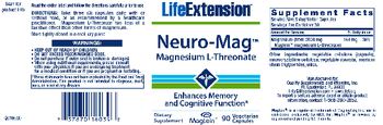 Life Extension Neuro-Mag Magnesium L-Threonate - supplement