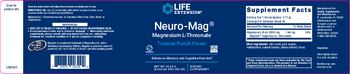 Life Extension Neuro-Mag Magnesium L-Threonate Tropical Punch Flavor - supplement