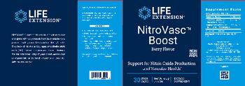 Life Extension NitroVasc Boost Berry Flavor - supplement