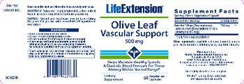 Life Extension Olive Leaf Vascular Support 500 mg - supplement