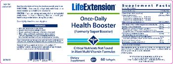 Life Extension Once-Daily Health Booster - supplement