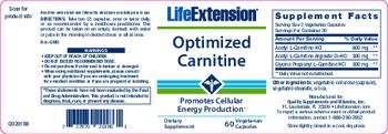 Life Extension Optimized Carnitine - supplement