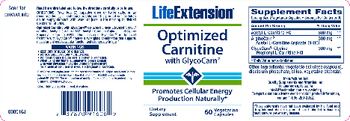 Life Extension Optimized Carnitine With GlycoCarn - supplement