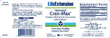 Life Extension Optimized Cran-Max - supplement