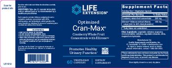 Life Extension Optimized Cran-Max - supplement
