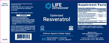 Life Extension Optimized Resveratrol - supplement