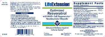 Life Extension Optimized Resveratrol With NAD + Cell Regenerator - supplement