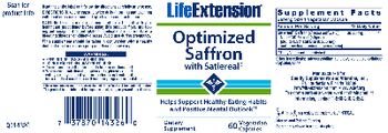 Life Extension Optimized Saffron with Satiereal - supplement