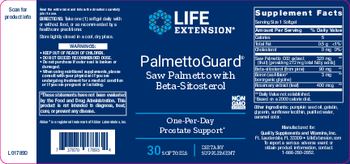 Life Extension PalmettoGuard - supplement
