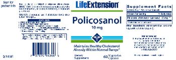 Life Extension Policosanol 10 mg - supplement