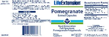 Life Extension Pomegranate Extract Capsules - supplement