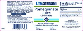 Life Extension Pomegranate Juice Concentrate - supplement
