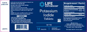 Life Extension Potassium Iodide Tablets 130 mg - supplement