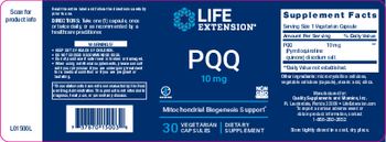 Life Extension PQQ 10 mg - supplement