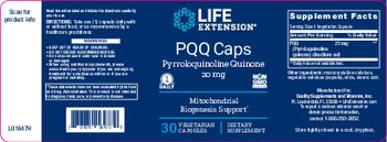Life Extension PQQ Caps 20 mg - supplement