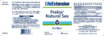 Life Extension Prelox Natural Sex - supplement