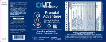 Life Extension Prenatal Advantage - supplement
