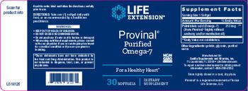 Life Extension Provinal Purified Omega-7 - supplement