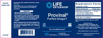 Life Extension Provinal Purified Omega-7 - supplement