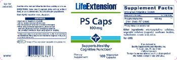 Life Extension PS Caps 100 mg - supplement