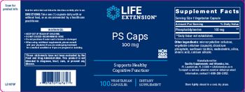 Life Extension PS Caps 100 mg - supplement