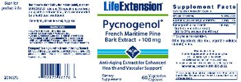 Life Extension Pycnogenol French Maritime Pine Bark Extract 100 mg - supplement